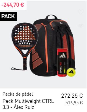 adidas padel cupon descuento